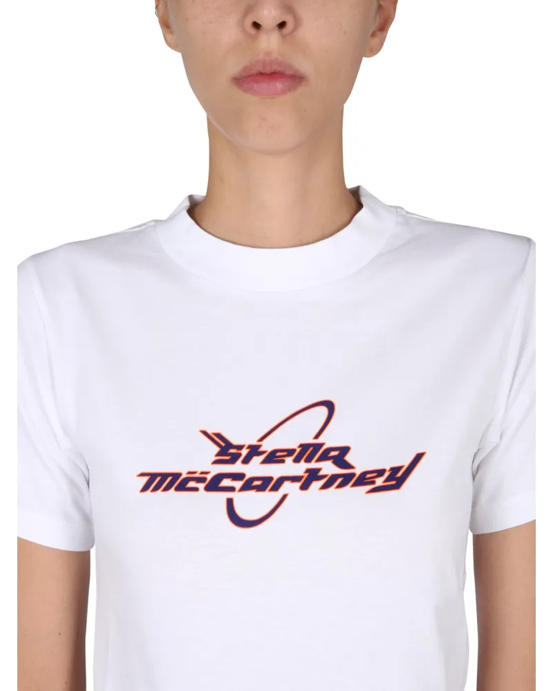 Stella McCartney Logo Print T-Shirt — White White