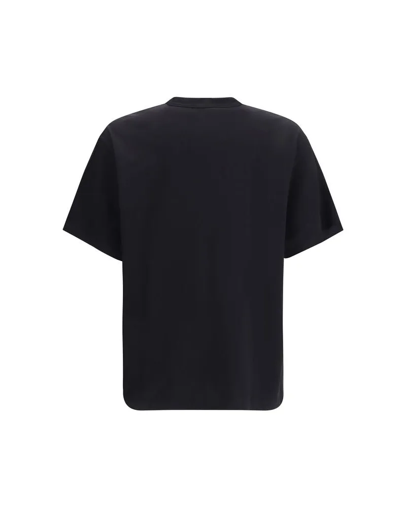 Versace Jeans Men's Black Cotton T-Shirt Black
