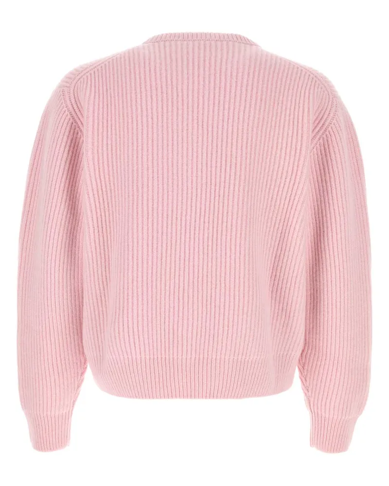 Jil Sander Men's Pink Wool Sweater 668 Exterior: Maglieria Pink