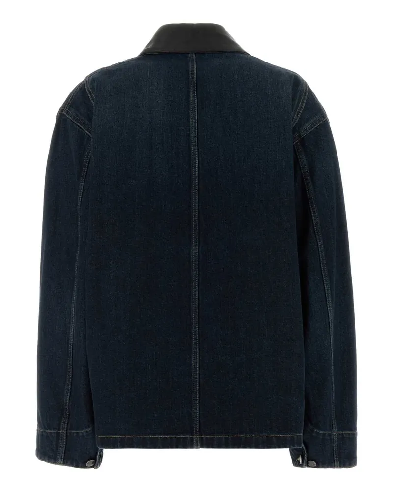 Prada Women's Denim Jacket Bleu Giubbini Blue