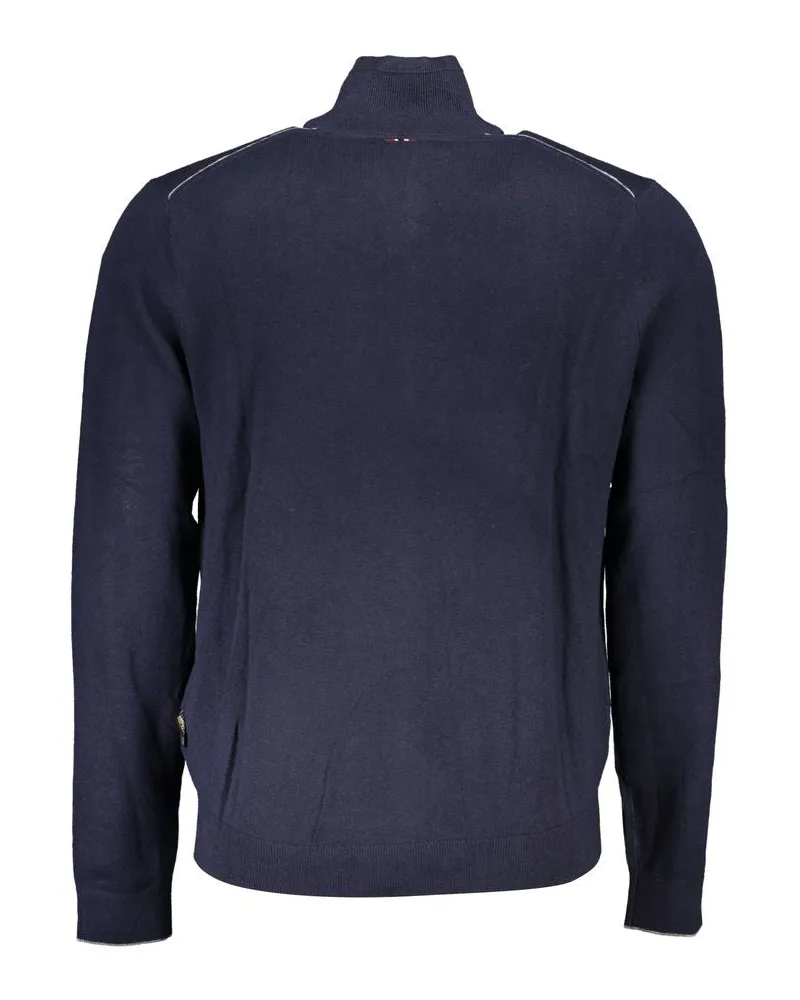 Napapijri Logo-Embroidered Cardigan — Navy Navy