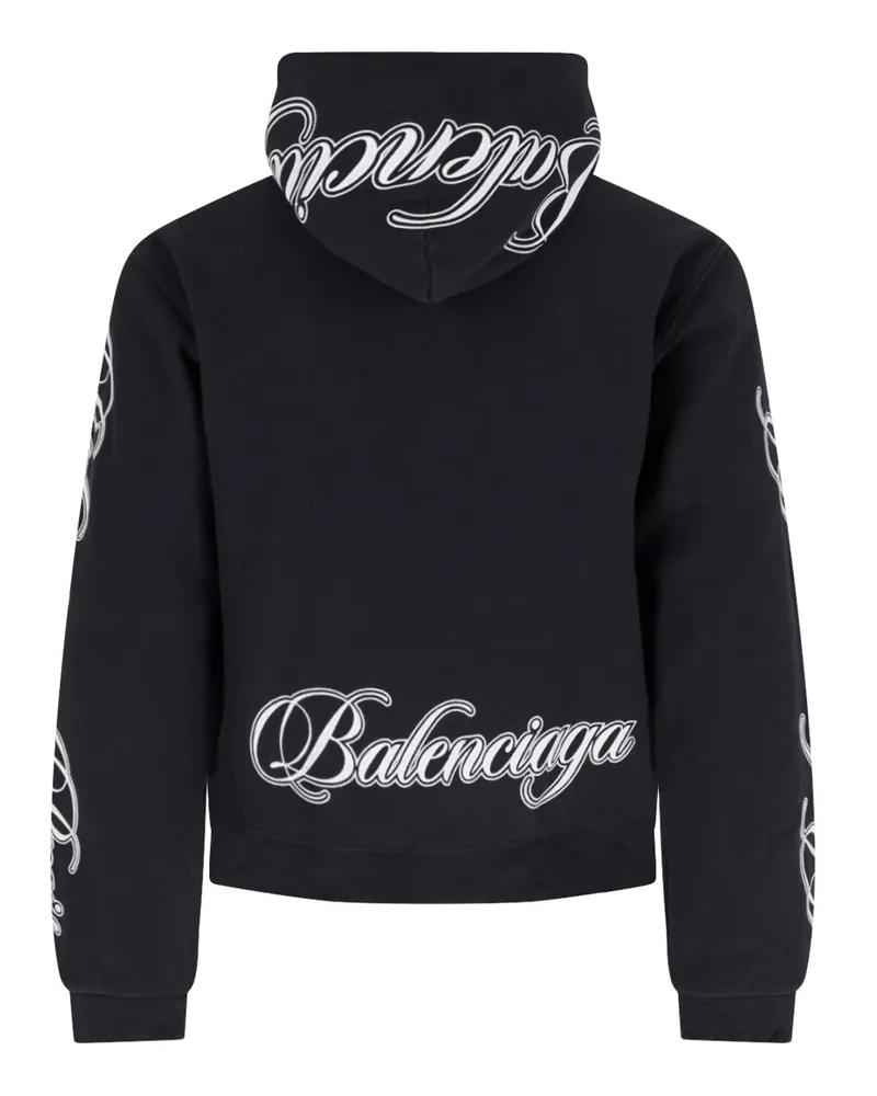 Balenciaga Men's Sweaters Black Cotton Black