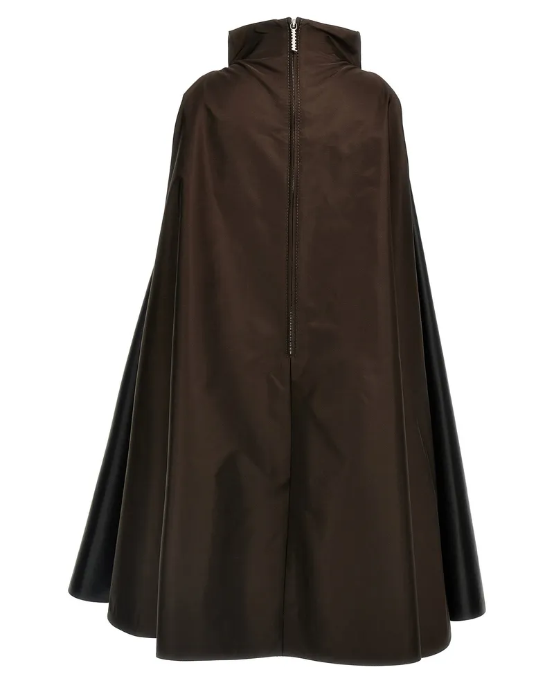 Marni Two-Tone Trapeze Dress — Black Black