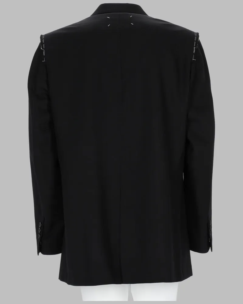 Maison Margiela Virgin Wool Single-Breasted Jacket — Black 