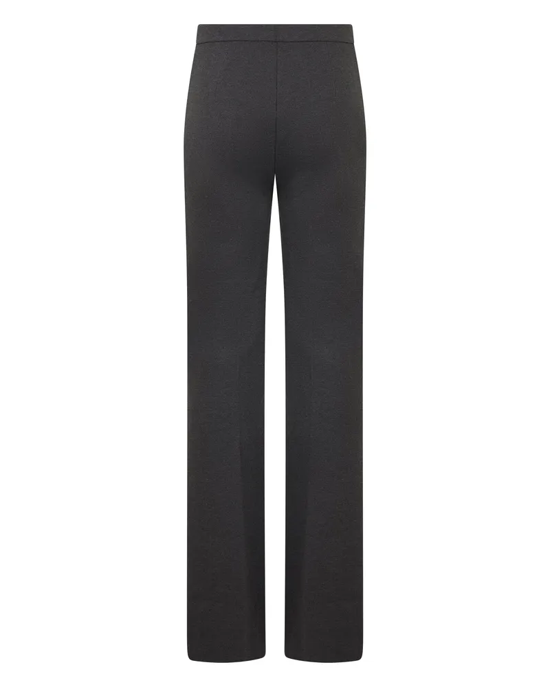 Pinko Women's Trousers With Crease Crow Grey Viscose Trouser Suits Gray