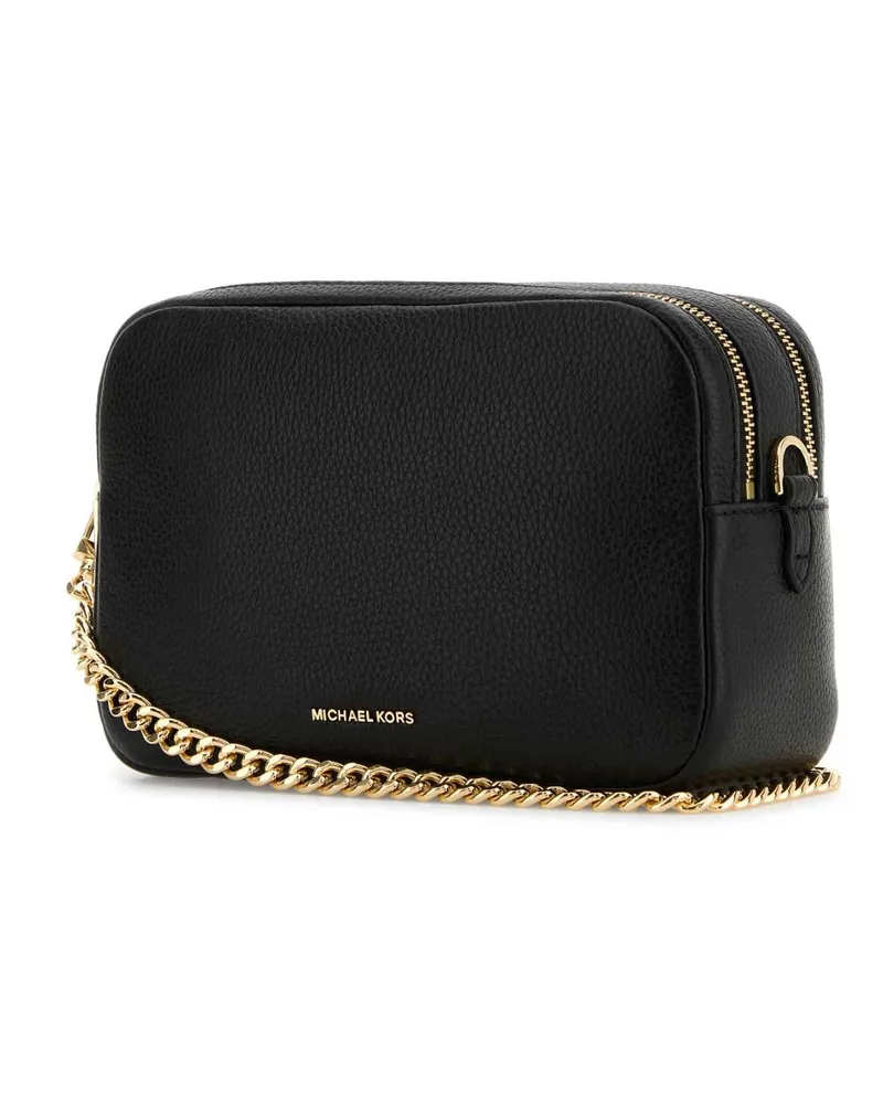 Michael Kors Women's Black Leather Medium Bryant Shoulder Bag Cow Borse A Tracolla Black