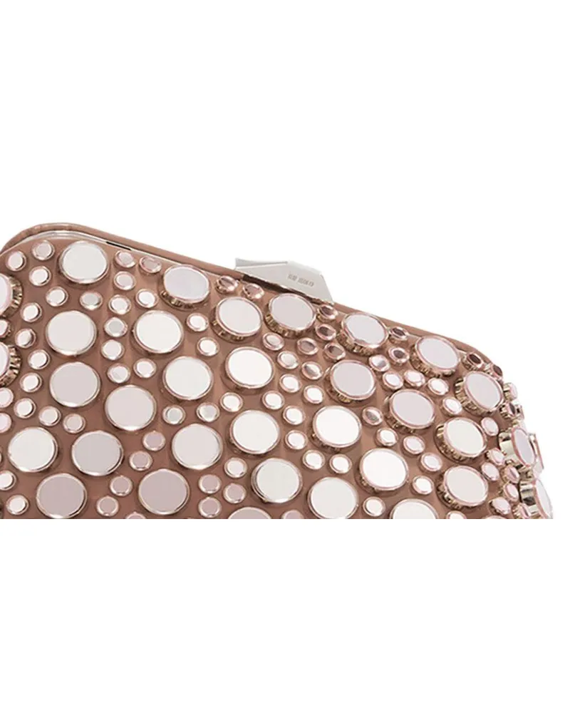 ATTICO Women's Clutch Midnight Beige Calf Leather Bags Beige