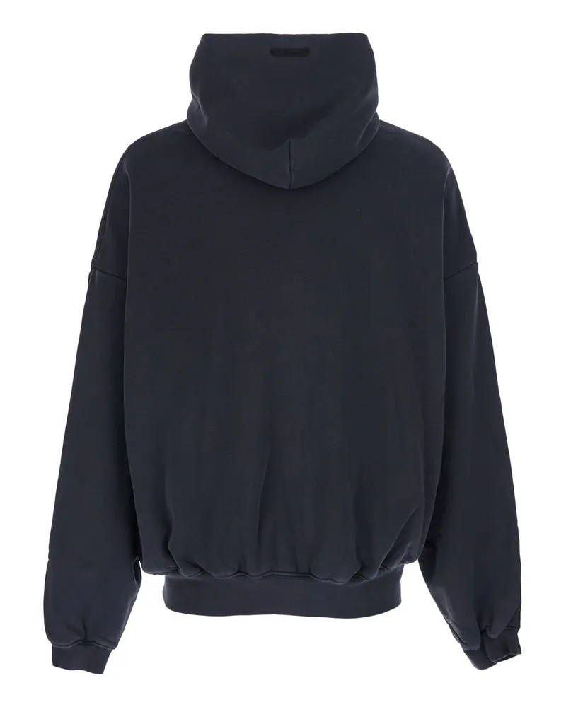 Fear of God Men's Hoodie With Maxi Logo — Black Cotton Sweatshirts Sweater Black