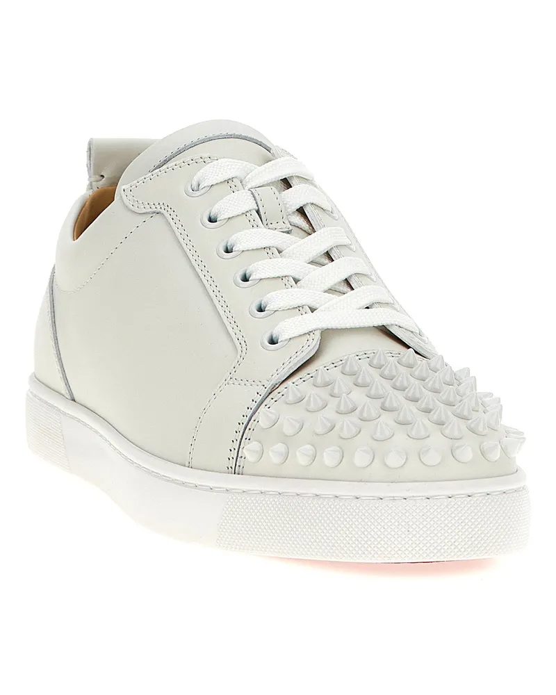 Christian Louboutin Louis Junior Spikes Sneaker — White White