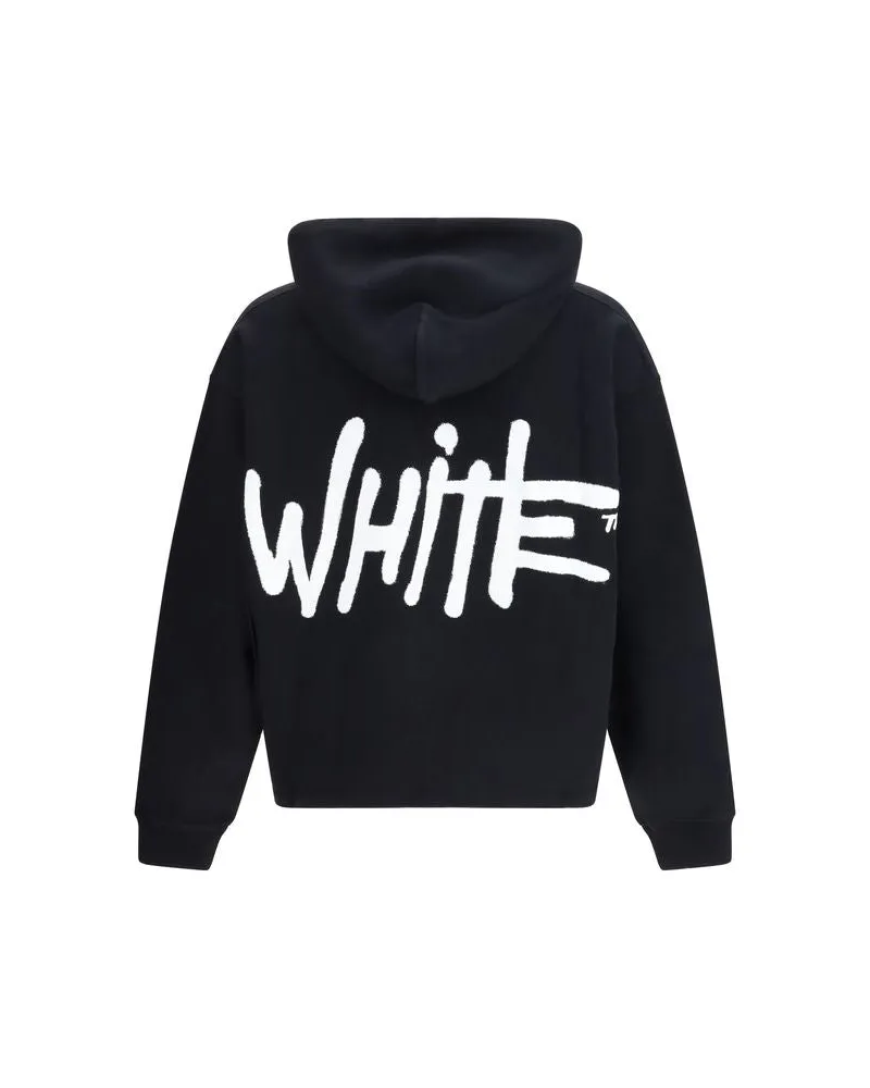 OFF-WHITE Men Black Cotton Sweatshirt Clothing Black