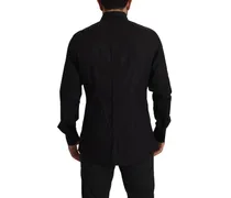 Men's Black Gold Slim Fit Tuxedo Dress Shirt Cotton