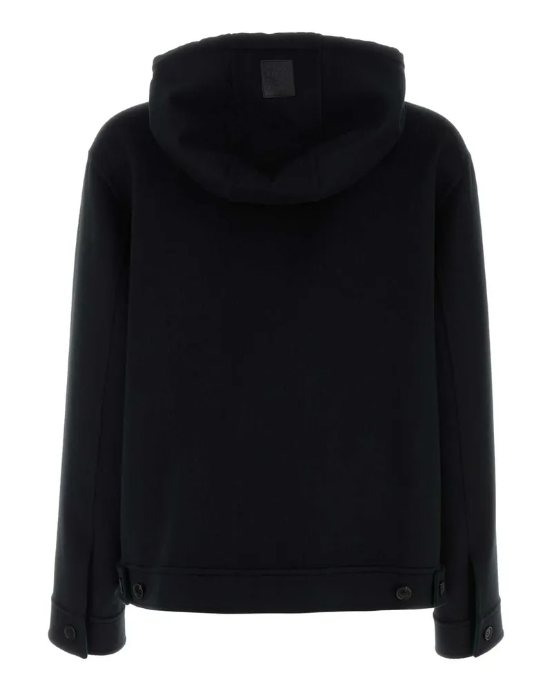Loewe H526y02wc9 Blackgreen Exterior: Wool Cashmere Giubbini Jacket Black