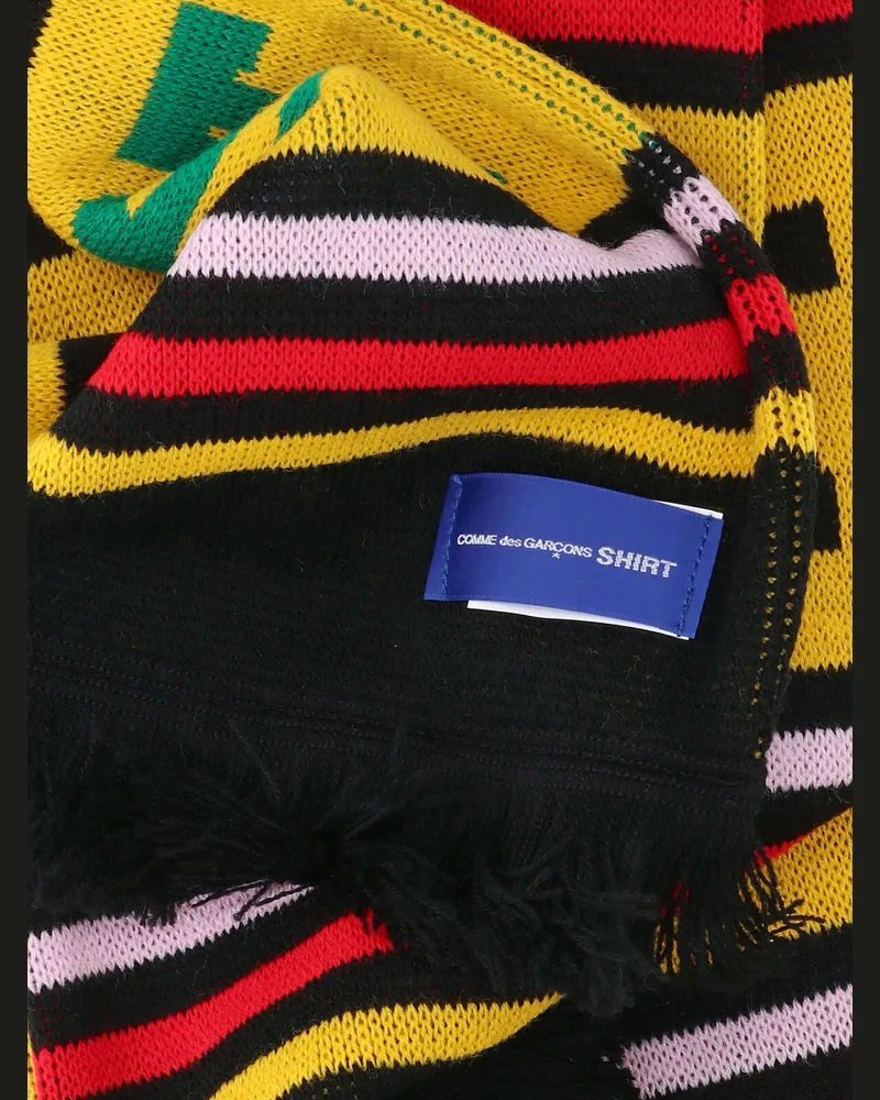 Comme des Garçons Men's Comme Des Garcons Scarfs Multicolour Acrylic Yellow