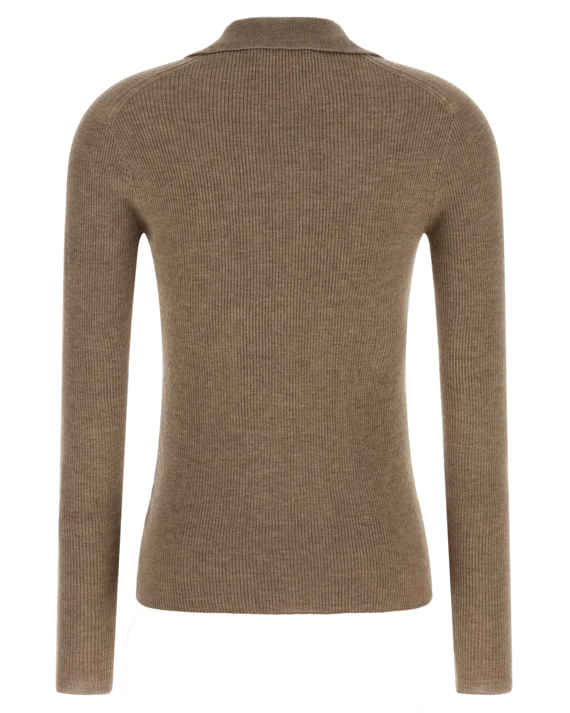 Max Mara Angel Polo Shirt — Beige Beige