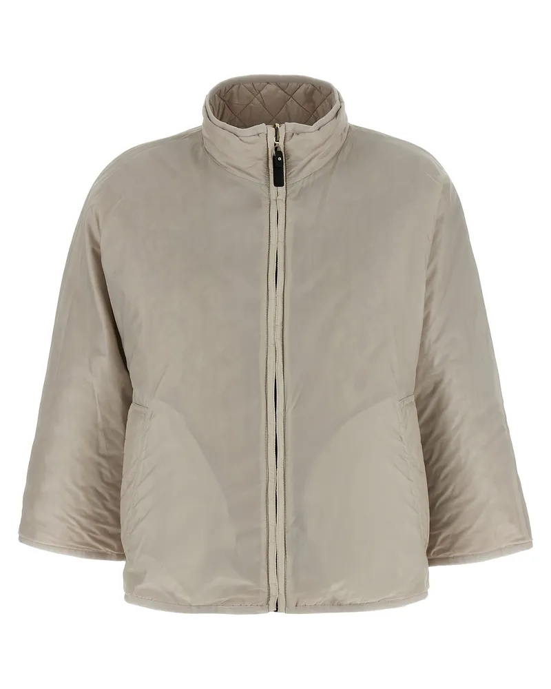 Max Mara Women's Gray Polyester Coat Clothing Gray