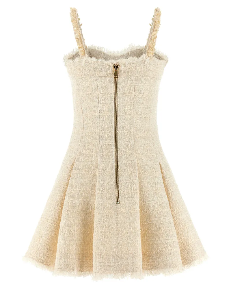 Balmain Conchiglie Dress — Cream Cream