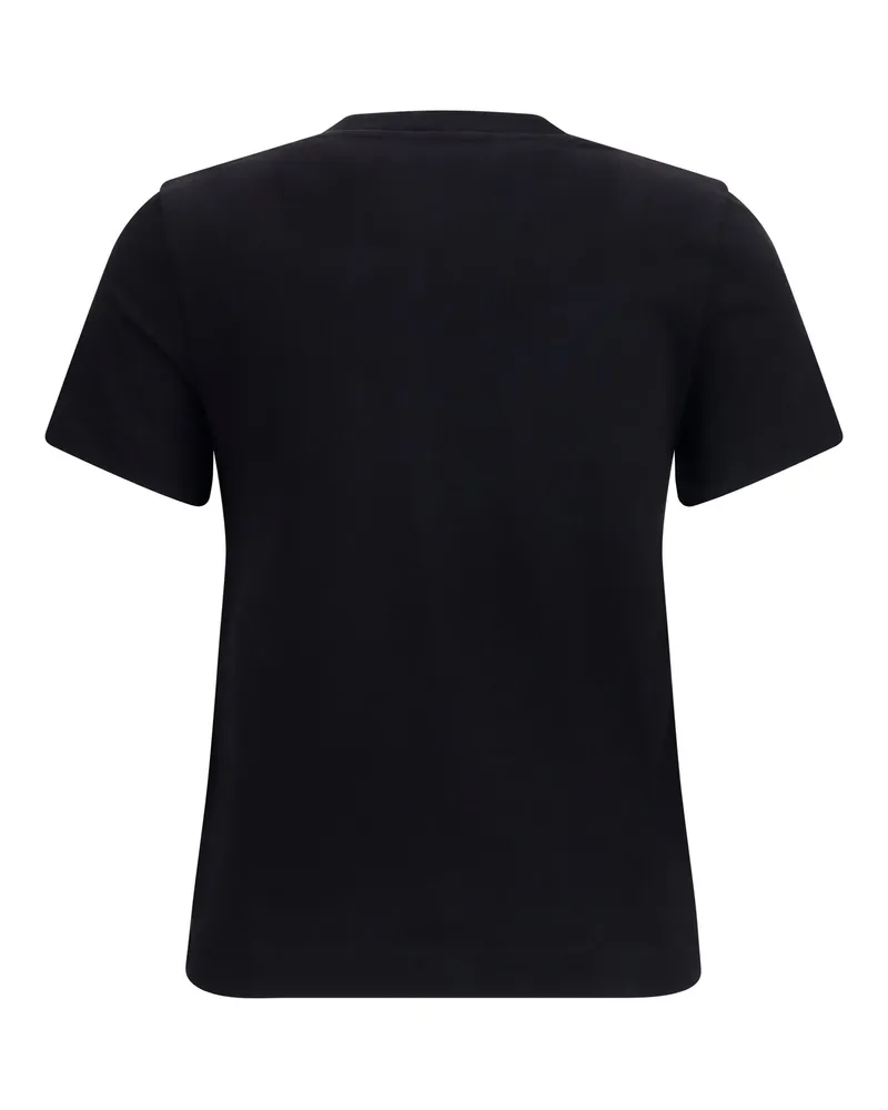 Jacquemus Logo-Patch Cotton T-shirt — Black Black