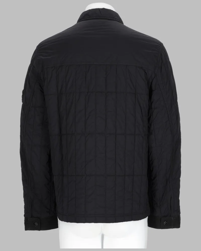 Stone Island Men's Coach Jacket Black Polyamide Black
