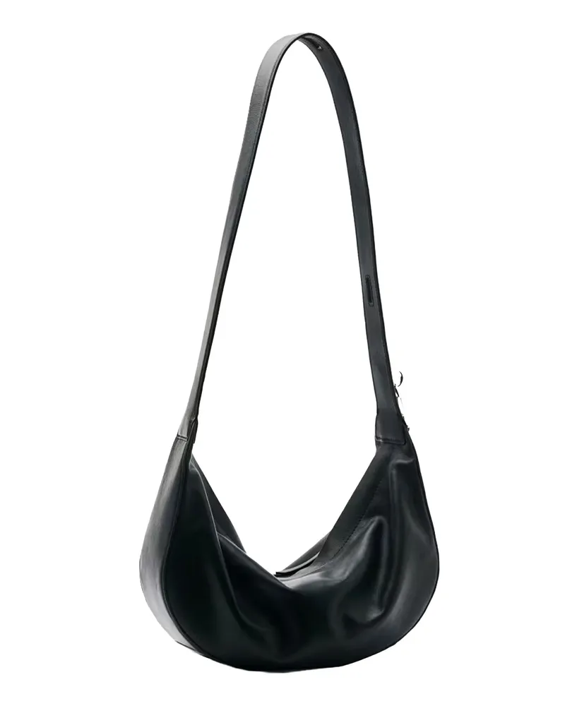 Patrizia Pepe Women's Shoulder Bag New Moon Black Calfskin Black
