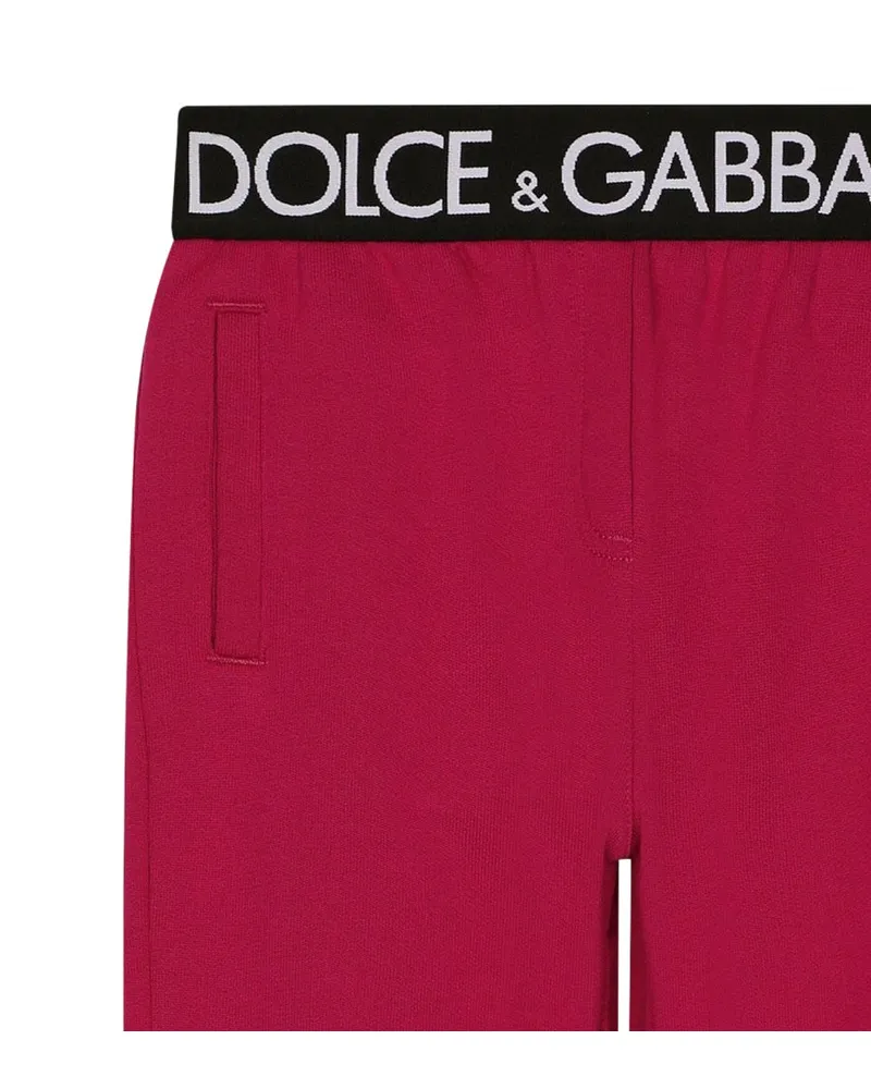 Dolce & Gabbana Cotton Jogger Trousers — Purple Purple