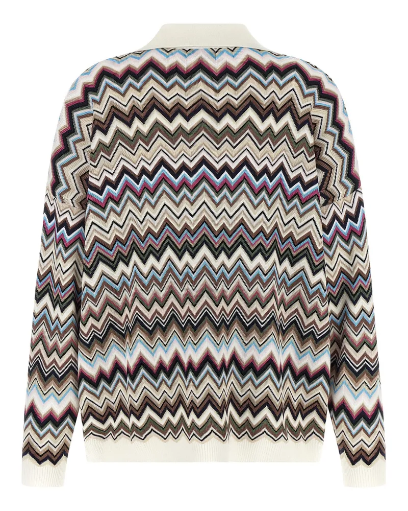 Missoni Multicolor Zigzag Knit Sweater — Multicolor Multicolor