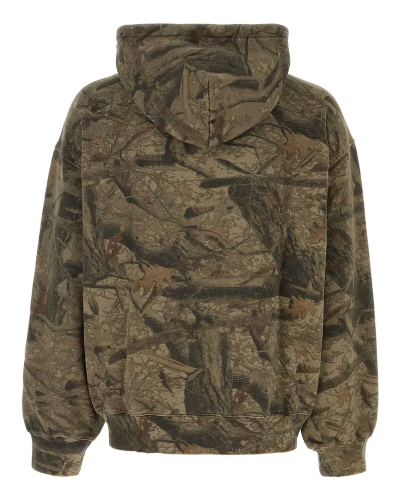 Carhartt WIP Printed Cotton Feather Tree Hoodie — Beige Beige