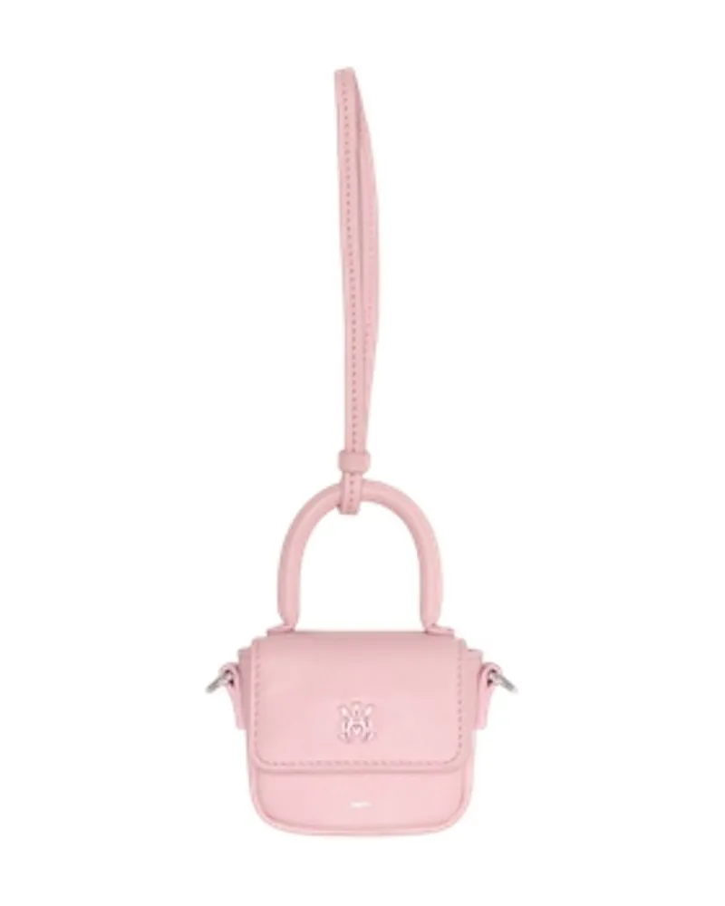 Amiri Women's Micro Ma Keychain -  Leather Pink Calfskin Accessories Keychains Pink