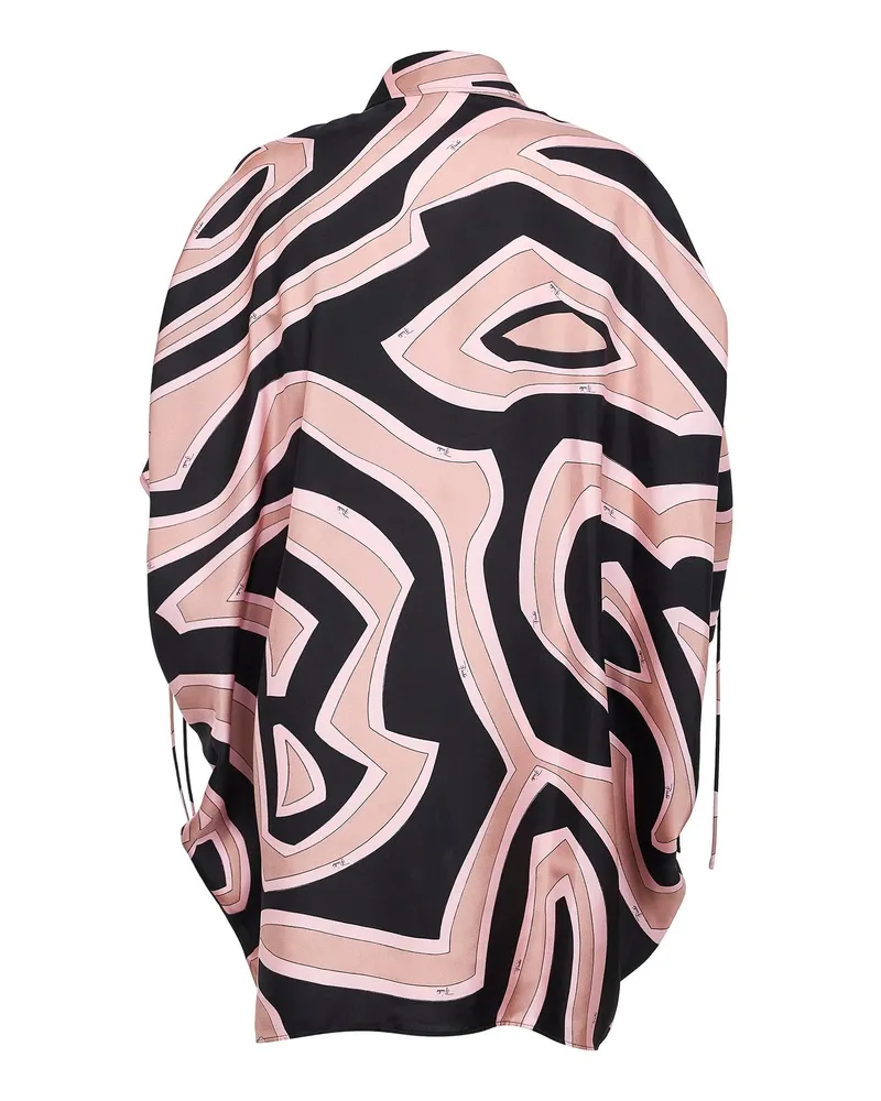 Emilio Pucci Women's Kaftan Dress Labirinto Print Multicolour Silk Multicolor