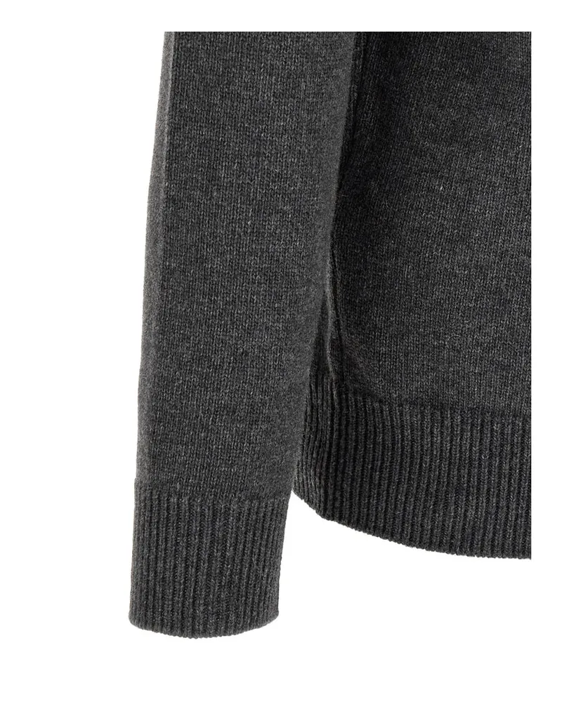 Stone Island Virgin Wool Sweater — Gray Gray