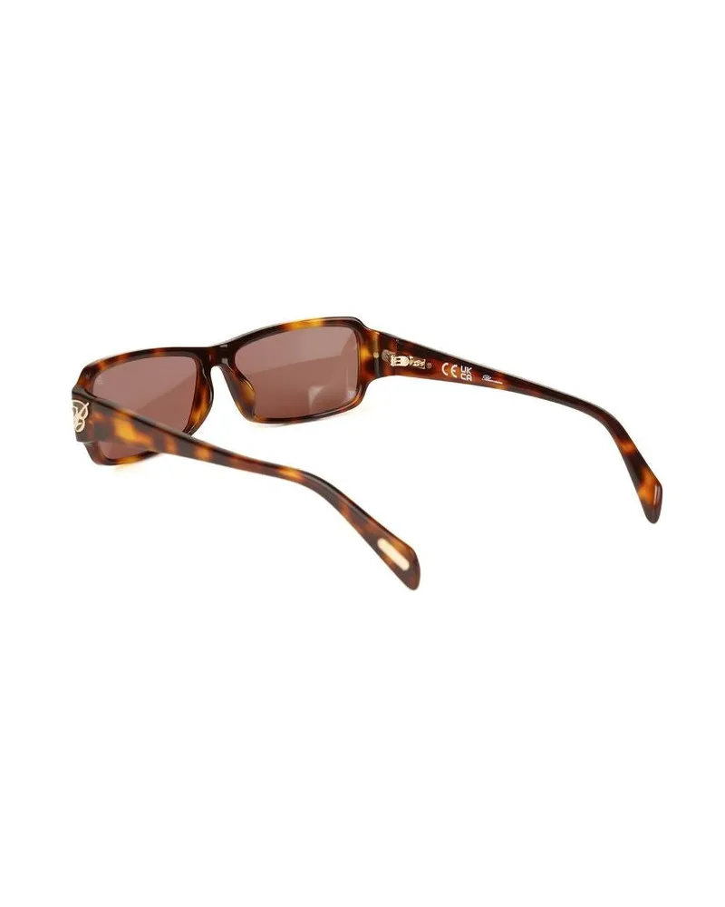 Blumarine Women's Sunglasses Glossy Yellow Havana Acetate Eyewear Yellow