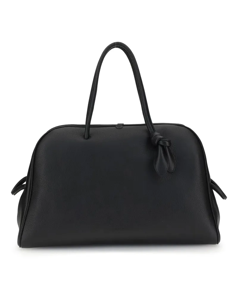 Jacquemus Women's Le Grand Tourisme Travel Bag Black Calf Leather Bos Taurus Handbags Hand Black