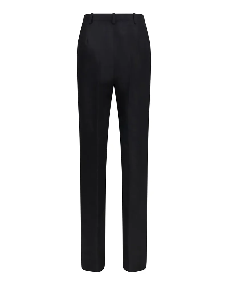 Gucci Women's Silk Faille Pants Black Trousers Black