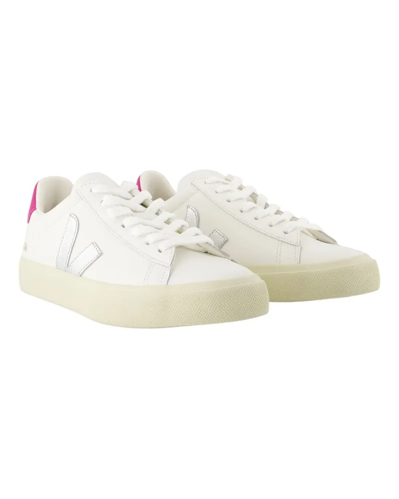 VEJA Women's Campo Sneaker White Calfskin White