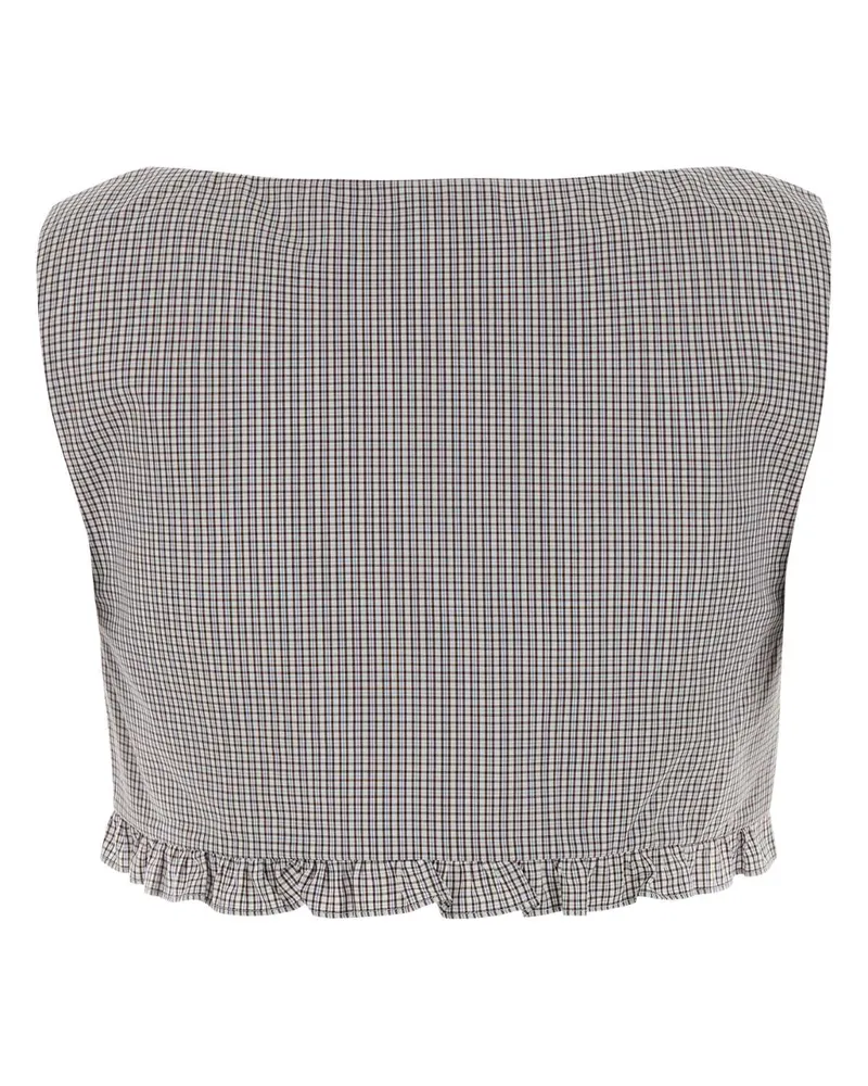 Miu Miu Biancocacao Exterior: Cotton Maglieria Sweater Gray