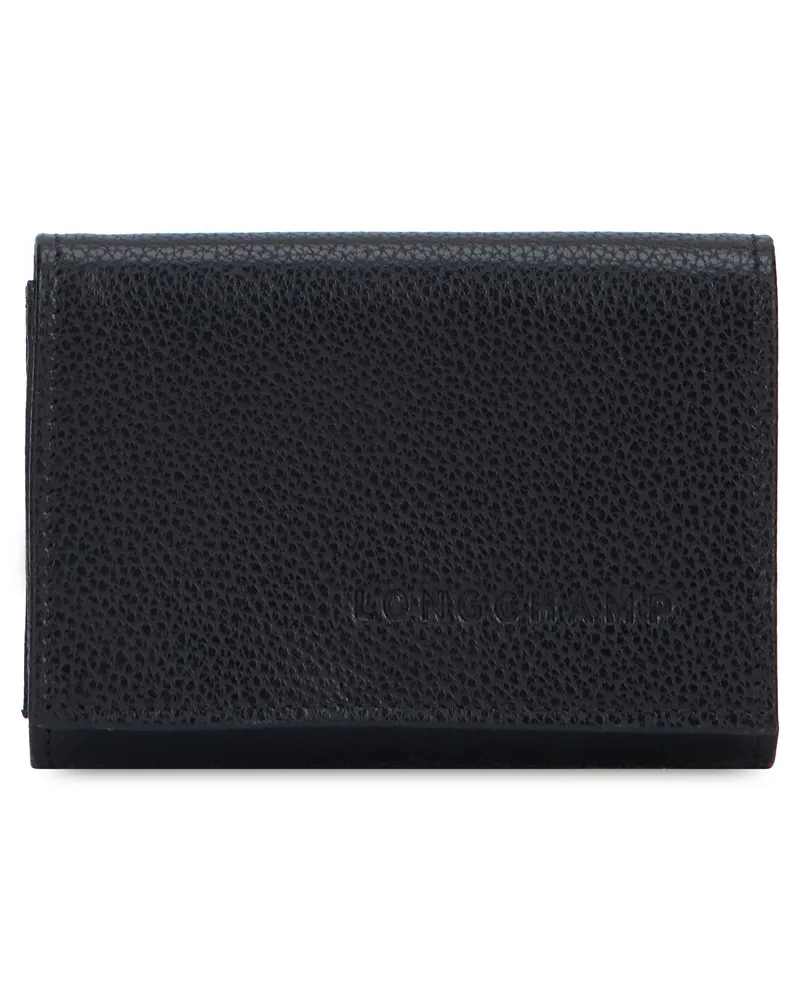 Longchamp Women's Leather Wallet Black & Purses Black