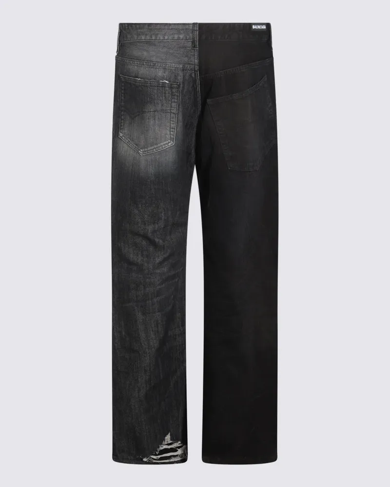 Balenciaga Men's Jeans Black _co Black