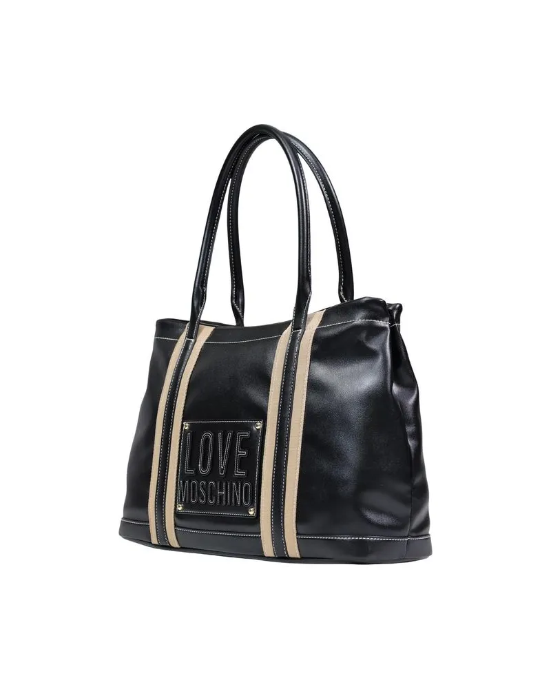 Moschino Women's Black Polyethylene Handbag Bag Black