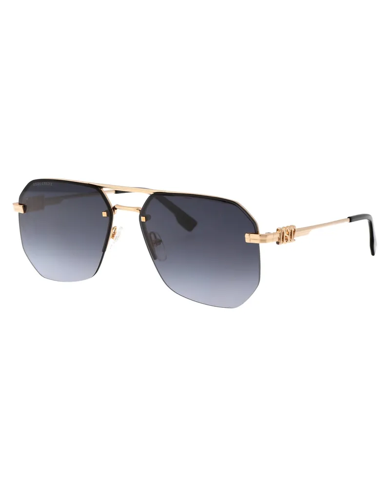 Dsquared2 Men's Sunglasses D20103-S Gold-Black 2 Metal Gold/black Gold