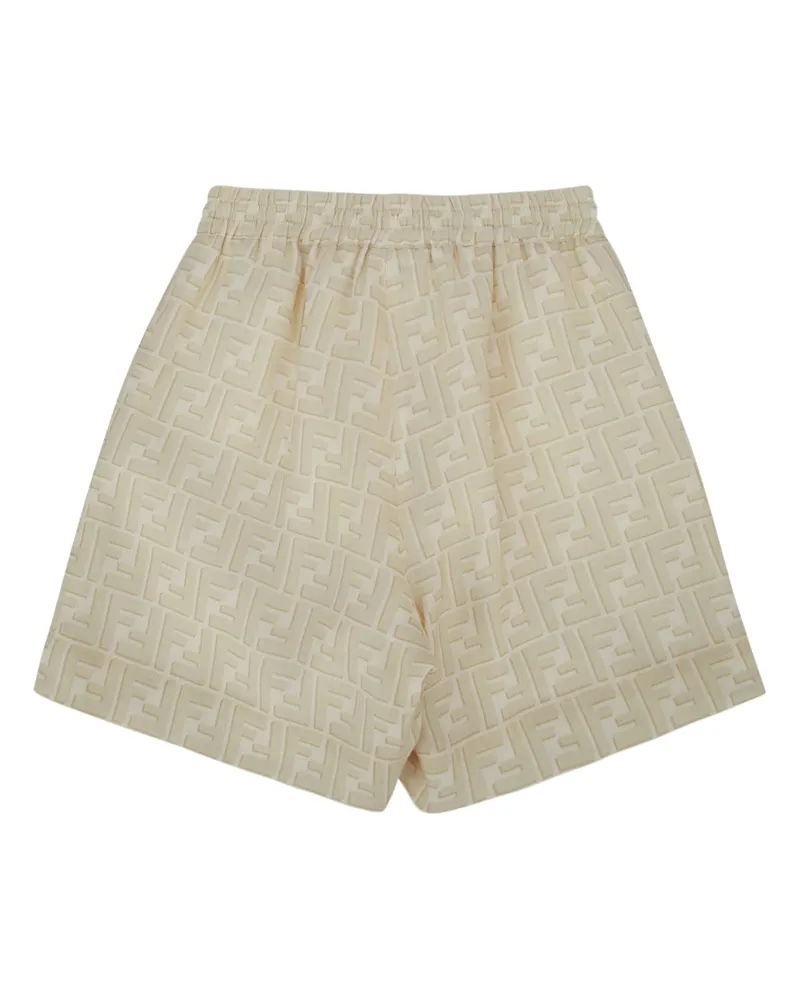 Fendi Shadow Bermuda Shorts — Beige Beige