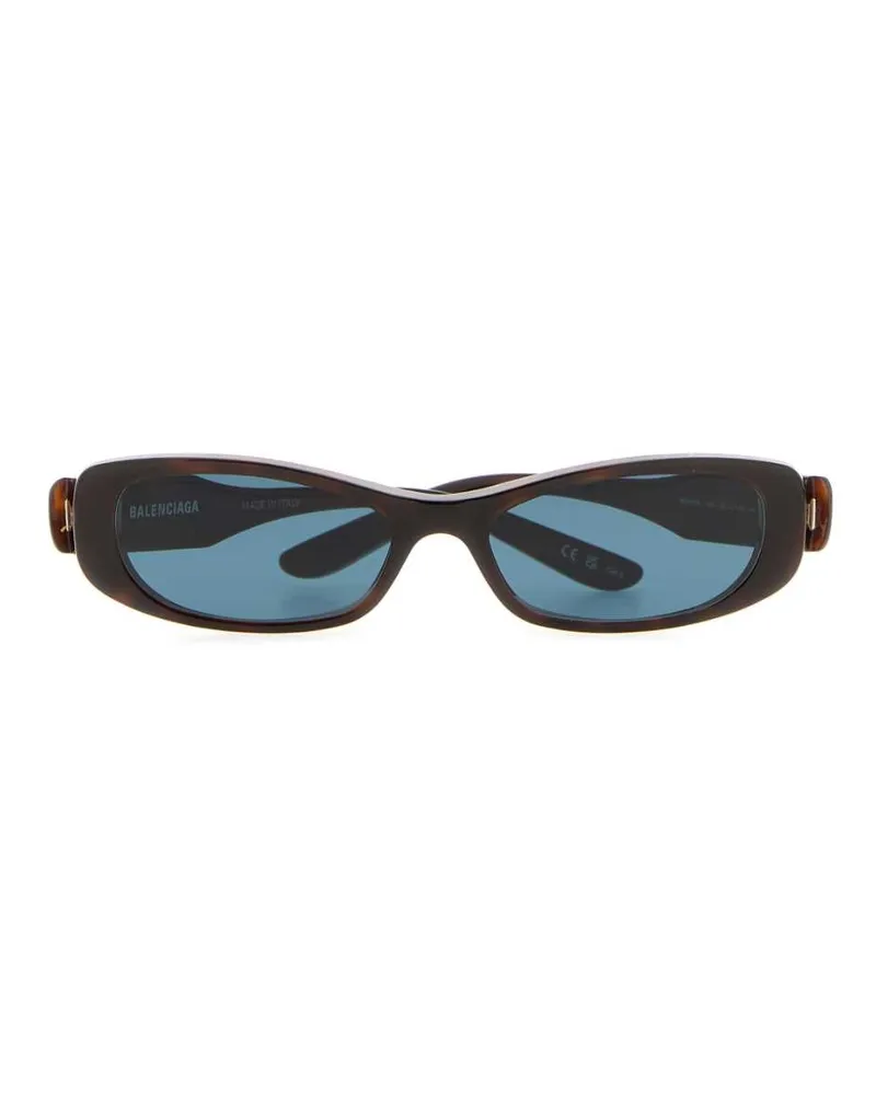 Balenciaga Unisex Nova Printed Acetate Sunglasses Brown Brown