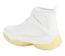 Women's A1 Sneaker White Mesh Leather