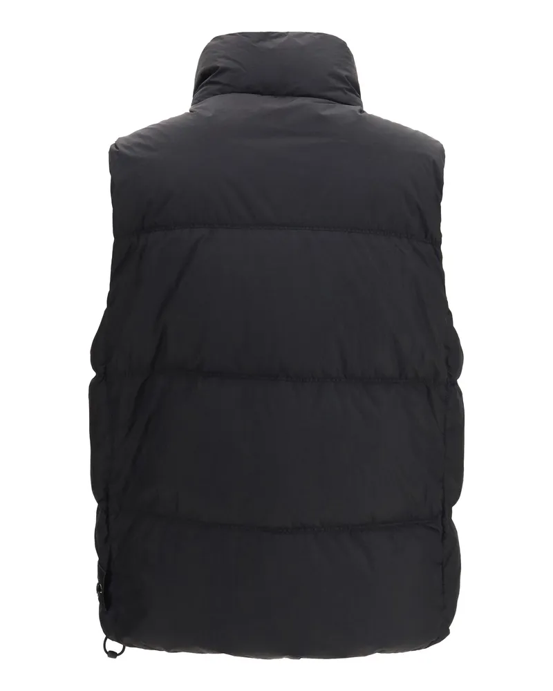 Stone Island Men Crinkle Reps Ny Padded Vest Black Blazers E Vests Black
