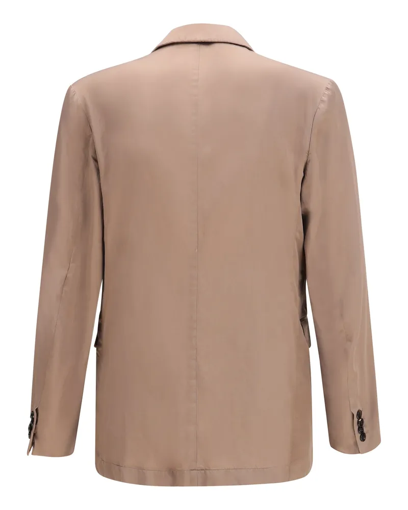 Dries van Noten Men's Double-Breasted Blazer Old Rose Viscose Jacket Pink