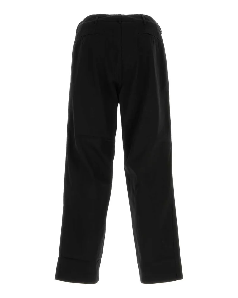 nanamica Men's Black Cotton Blend Pant Polyester Pantaloni Trousers Black