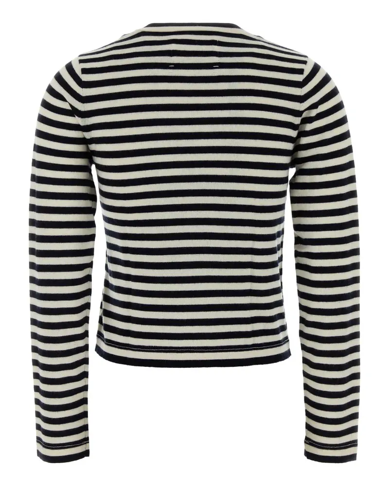 extreme cashmere Women's Embroidered Cotton Blend Nâ°451 Sweater Breton Exterior: Cashmere Maglieria Navy