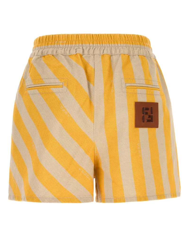 Fendi Pequin Shorts — Yellow Yellow