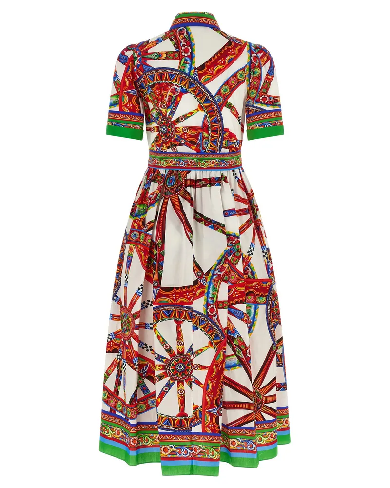 Dolce & Gabbana Carretto Dress — Multicolor Multicolor