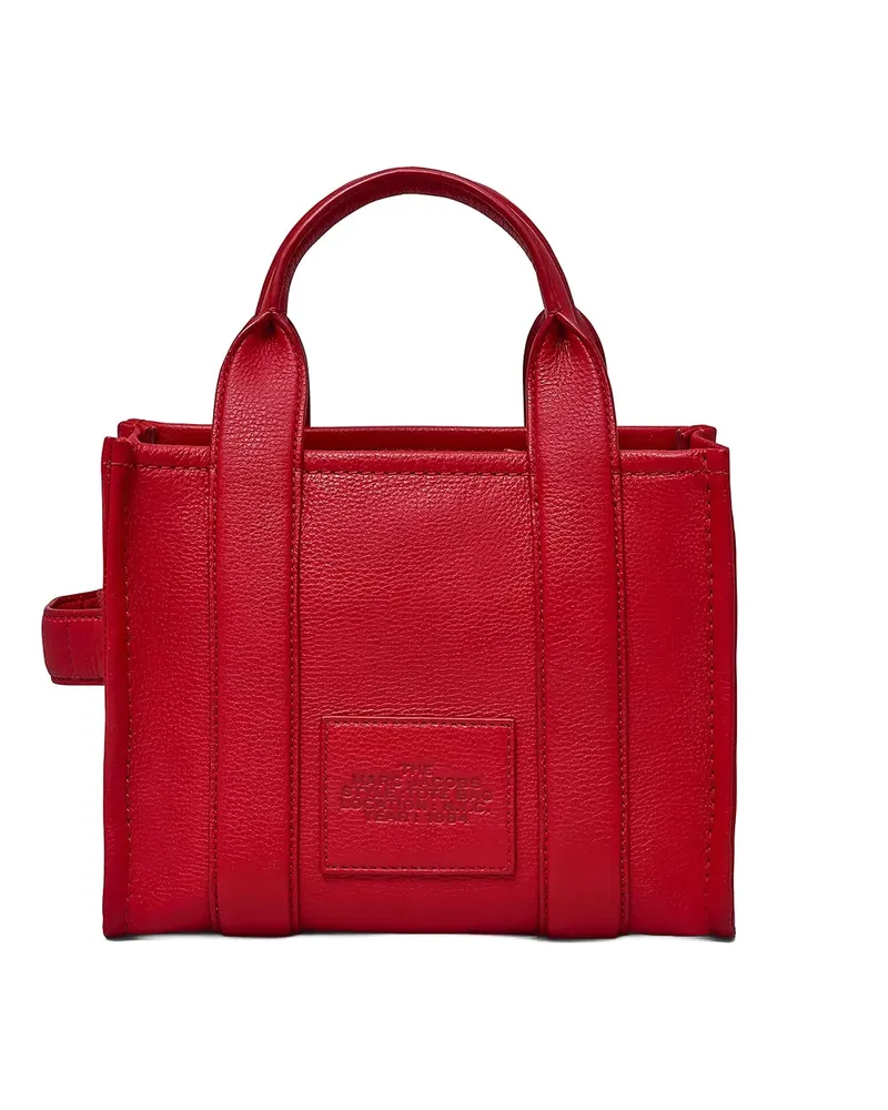 Marc Jacobs Women's Small Leather Tote Bag True Red Shoulder Red