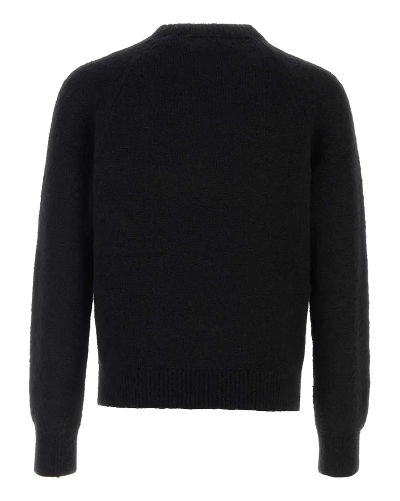 Dries van Noten Men's Black Alpaca Blend Melbourne Sweater Maglie Black