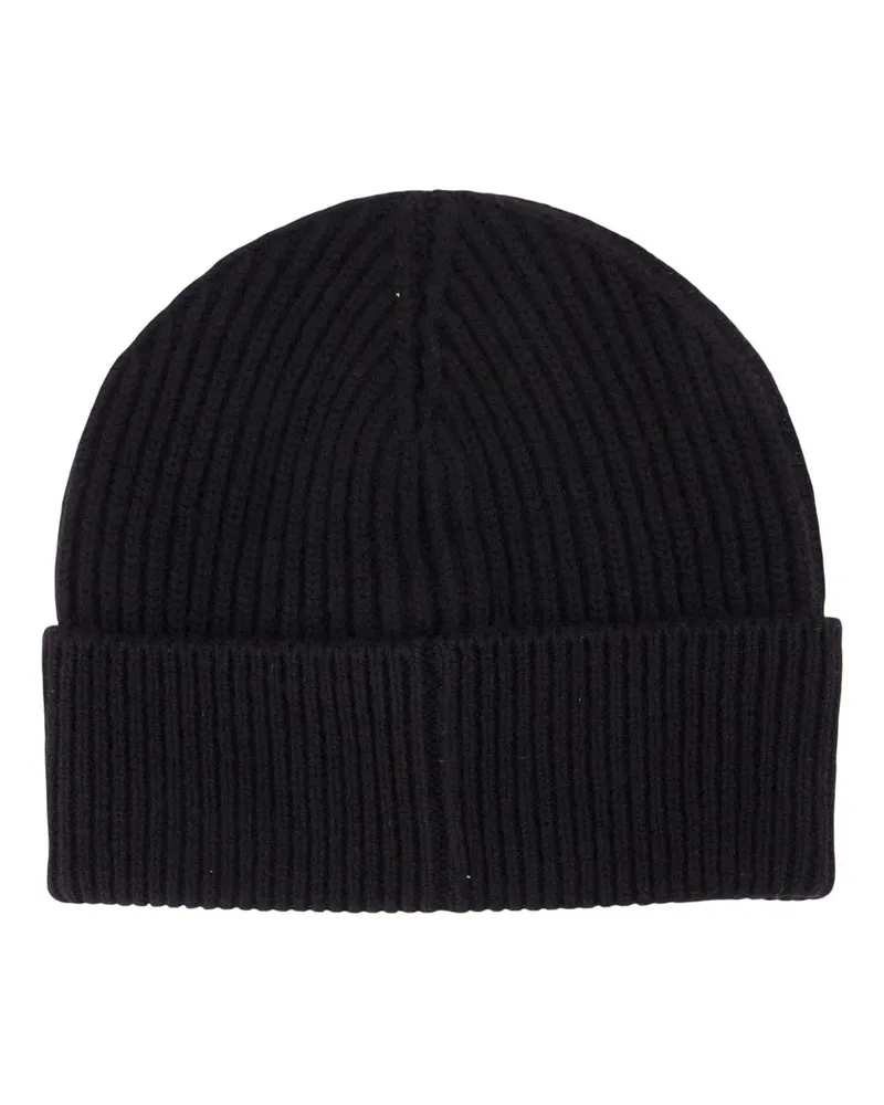 Casablanca Paris Unisex Classic Beanie -  Wool Black Accessories Hats Black
